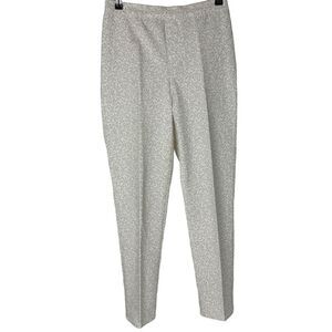 Isaac Mizrahi Live! Regular 24/7 Stretch Ditsy-Floral Bi-Color Pants size 4